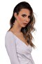 Women's Anthracite Lacquer Plated Studded Model Ear Cuff Right Ear Bat Earring - 4