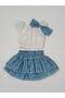 Girl's Baby Pantyhose Bustier Skirt Set 0-2 Years