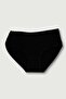Women's Cotton Ribbed Bato Panties Black 4 Pack - 2