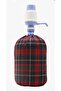 حقيبة كاربوي منقوشة باللون الأحمر والأخضر