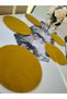 Gray Marble Patterned Runner - 6 Mustard Yellow Supla - 4