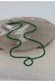 Emerald Stone Thin Natural Stone Necklace 2 mm