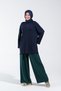2250_Beli Elastic Pleat Detailed Side Pocket Skirt Trousers - 3