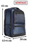 Bellows Notebook Laptop 15.6 Inch Daily School Backpack Waterproof Fabric Dada 07 Navy Blue - 2