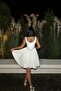 White Dualipa Mini Dress ATE8257 - 5