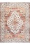 Alya Collection Antique Look Orange Beige Patterned Woven Base Modern Decorative Carpet Alya30 - 2