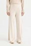 Relax Fit Knitwear Trousers Basic Flat Elastic Waist Wide Leg V0088Az24Au - 3