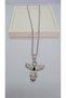 Silver Stone Phoenix Steel Necklace
