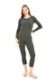 Thermal Undershirt Iclik Unisex Winter Thermal Underwear, Warm Cotton Non-Flammable, Thermal Set - 2