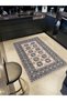 Alya Collection Blue Beige Tones Traditional Patterned Woven Base Modern Decorative Carpet Alya24