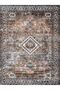 Alya Collection Gray Brown Tones Ethnic Patterned Woven Base Modern Decorative Carpet alya23 - 2
