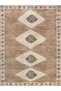 Alya Collection Beige Brown Patterned Woven Base Modern Decorative Carpet Alya38 - 2