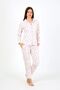 Fashion Line Women's Combed Cotton Long Sleeve Pajama Set 2776
