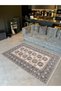 Alya Collection Blue Beige Tones Traditional Patterned Woven Base Modern Decorative Carpet Alya24 - 3