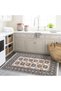 Alya Collection Blue Beige Tones Traditional Patterned Woven Base Modern Decorative Carpet Alya24 - 4