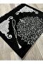 Velvet Glitter Woven Dowry Gift Prayer Rug Set with Prayer Beads - 7