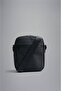 Men's Logo Detailed Zippered Daily Use Black Shoulder Bag24418101-011 - 2
