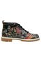 Men's Vegan Leather Black Ankle Boots - Living in a Vintage Dream Design - 4