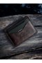 Chocolate Color Handmade Genuine Leather Card Holder - Minimalist and Stylish Design - Milano