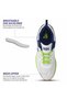 Court 44 Badminton Shoes (White-Navy-Green, 8 UK / 9 US / 42 EU) | For Men and Boys - 5