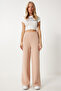 Women's Biscuit Wide-Leg Brushed Inside Thick Sweatpants OW00052 - 2