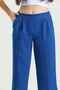 Women's Indigo Elastic Waist Palazzo Trousers - 4