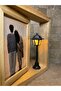 Handmade Wooden Rotating Frame with New Street Lamp - 3