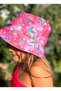 Stylish Fashion Girl Children's Disney Mermaid Patterned Bucket Baguette Hat Pink - 2
