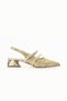 women's stylish ballet flats with stones-high heels-LNDA - 3