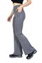 Ribbed Gray Spanish Style Winter High Waist Leggings with Fleece Lining and Pockets - 5