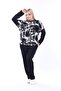Women's Plus Size Two-Thread Fabric Seasonal Top Patterned Cross-Pocket Set - 8