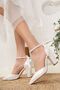 Agnes Pearl Pearl Heeled Bridal Shoes - 3