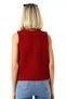 Women's 3-Button Knitwear Vest Red - 6