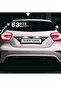 Rize 53 License Plate Code White Car Sticker - Twin County Writing, 40X8 Cm, Custom Design City and County Theme - 4