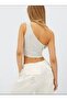 Allbucks Stradivarious - One Shoulder Glitter Crop Top Abstrd0002 - 3