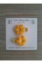 3-Piece Daisy Knitted Set, Big Sister and Sister Combination, Hairless Baby Buckle, Baby & Girl & Child Snap Buckle - 3