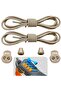 Smart Laces, Practical Elastic Shoelaces, Sports, Children'S, Classic and Boot Laces, Beige 1 Pair - 2