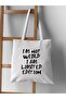 I Am Limited Edition Motto Design Tote Bag Cloth Bag, Shoulder Bag Thick Canvas - 2