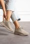 Beige Unisex Washable Comfortable Breathable Odorless Knitwear Sports Shoes Sneaker 015 - 3