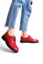 Ernila Shoes Genuine Leather Women's Lace-Up Loafer Shoes - 3