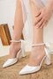 Agnes Pearl Pearl Heeled Bridal Shoes - 5