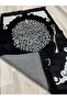 Velvet Glitter Woven Dowry Gift Prayer Rug Set with Prayer Beads - 4