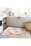 Alya Collection Antique Look Orange Beige Patterned Woven Base Modern Decorative Carpet Alya30 - 5