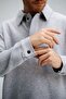 Men's Timeless Polo Collar Gray Sweatshirt - 5