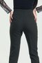 Women's Khaki Dart High Waist Fabric Trousers - 7