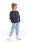 Boy's Robot Patterned Cotton Sweatshirt and Sweatpants Set - Ak2506 - 2