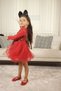 Baby Girl-Child Long Sleeve Heart Tulle Lined Dress for Birthdays and Special Occasions - 5