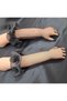 Baby Gemma Organza Ruffle Girls Long Gloves Black - 3