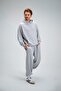 Men's Timeless Oversize Gray Hoodie Sweatshirt - 2
