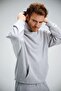Men's Timeless Oversize Gray Hoodie Sweatshirt - 3